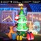 Multi Color 7 ft Inflatable Christmas Tree with LED Lights and Holiday Decor